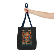 I Speak Fluent Shih Tzu – Neon Funny Dog Tote Bag | Gift for Shih Tzu Moms & Small Dog Lovers