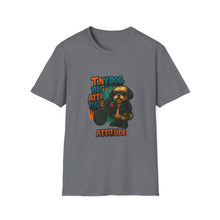 Tiny Dog, Big Attitude T-Shirt | Funny Biker Dog Tee, Shih Tzu Gift, Motorcycle Graphic Shirt for Pet Lovers