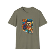 Tiny Dog, Big Attitude T-Shirt | Sassy Shih Tzu Humor Tee, Funny Pet Personality Shirt, Dog Owner Gift