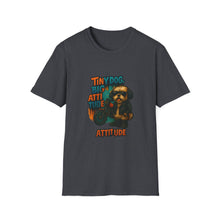 Tiny Dog, Big Attitude T-Shirt | Funny Biker Dog Tee, Shih Tzu Gift, Motorcycle Graphic Shirt for Pet Lovers