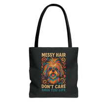 I Speak Fluent Shih Tzu – Neon Funny Dog Tote Bag | Gift for Shih Tzu Moms & Small Dog Lovers