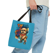Tiny Dog, Big Attitude – Graffiti Shih Tzu Tote Bag | Bold Dog Lover Gift | Colorful Small Dog Art