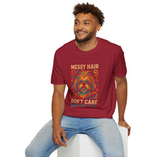 Messy Hair Don’t Care T-Shirt (Transparent) | Funny Shih Tzu Mom Tee, Dog Lover Gift, Cute Unisex Dog Shirt