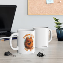Pomeranian Hair Don’t Care Mug | Funny Dog Lover Coffee Cup, Cute Pom Gift, Small Dog Drinkware