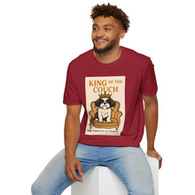 King of the Couch T-Shirt (Transparent) | Funny Shih Tzu Tee, Velcro Dog Humor, Tiny Dog Big Attitude, Pet Lover Gift