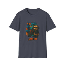 Tiny Dog, Big Attitude T-Shirt | Funny Biker Dog Tee, Shih Tzu Gift, Motorcycle Graphic Shirt for Pet Lovers