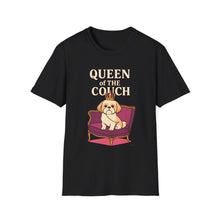 Queen of the Couch T-Shirt (Transparent) | Funny Shih Tzu Mom Tee, Dog Lover Gift, Cute Unisex Dog Shirt → Clean, keyword-rich, includes 