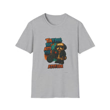 Tiny Dog, Big Attitude T-Shirt | Funny Biker Dog Tee, Shih Tzu Gift, Motorcycle Graphic Shirt for Pet Lovers