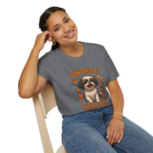 Powered by Treats and Cuddles T-Shirt (Transparent Design) | Funny Shih Tzu Shirt, Dog Mom Gift, Cute Pet Lover Tee