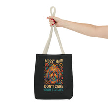 I Speak Fluent Shih Tzu – Neon Funny Dog Tote Bag | Gift for Shih Tzu Moms & Small Dog Lovers