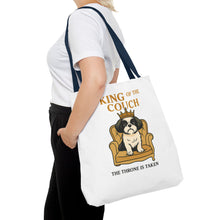 King of the Couch – Funny Shih Tzu Tote Bag | Small Dog Dad Gift | Throne Taken Dog Humor