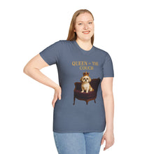 Queen of the Couch T-Shirt (Transparent) | Funny Shih Tzu Mom Tee, Dog Lover Gift, Cute Unisex Dog Shirt → Clean, keyword-rich, includes 