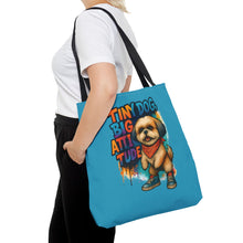 Tiny Dog, Big Attitude – Graffiti Shih Tzu Tote Bag | Bold Dog Lover Gift | Colorful Small Dog Art