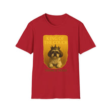 King of the Couch T-Shirt | Lazy Dog Humor Tee, Shih Tzu Royalty Shirt, Funny Pet Dad Gift