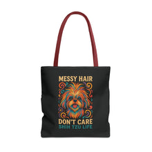 I Speak Fluent Shih Tzu – Neon Funny Dog Tote Bag | Gift for Shih Tzu Moms & Small Dog Lovers
