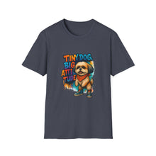 Tiny Dog, Big Attitude T-Shirt | Sassy Shih Tzu Humor Tee, Funny Pet Personality Shirt, Dog Owner Gift