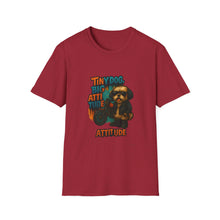 Tiny Dog, Big Attitude T-Shirt | Funny Biker Dog Tee, Shih Tzu Gift, Motorcycle Graphic Shirt for Pet Lovers