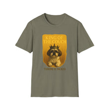 King of the Couch T-Shirt | Lazy Dog Humor Tee, Shih Tzu Royalty Shirt, Funny Pet Dad Gift