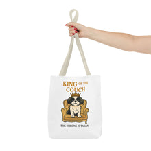 King of the Couch – Funny Shih Tzu Tote Bag | Small Dog Dad Gift | Throne Taken Dog Humor