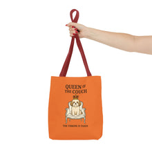Queen of the Couch – Orange Shih Tzu Tote Bag | Funny Dog Mom Gift | The Throne Is Taken
