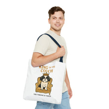 King of the Couch – Funny Shih Tzu Tote Bag | Small Dog Dad Gift | Throne Taken Dog Humor