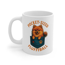 Pocket-Sized Fluffball Mug | Cute Pomeranian Coffee Cup, Funny Dog Lover Gift, Small Dog Drinkware