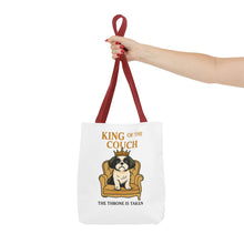 King of the Couch – Funny Shih Tzu Tote Bag | Small Dog Dad Gift | Throne Taken Dog Humor
