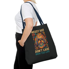 I Speak Fluent Shih Tzu – Neon Funny Dog Tote Bag | Gift for Shih Tzu Moms & Small Dog Lovers