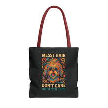 I Speak Fluent Shih Tzu – Neon Funny Dog Tote Bag | Gift for Shih Tzu Moms & Small Dog Lovers