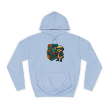 Tiny Dog College Hoodie, Unisex Sweatshirt, Cozy College Gear, Funny Animal Apparel, Cute Pet Lover Gift, Casual Wear