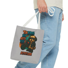 Tiny Dog, Big Attitude Tote Bag – Funny Small Dog Gift for Pet Parents, Dog Moms, and Animal Lovers