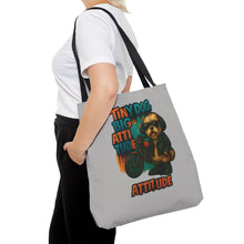 Tiny Dog, Big Attitude Tote Bag – Funny Small Dog Gift for Pet Parents, Dog Moms, and Animal Lovers