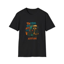 Tiny Dog, Big Attitude T-Shirt | Funny Biker Dog Tee, Shih Tzu Gift, Motorcycle Graphic Shirt for Pet Lovers