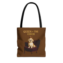 Queen of the Couch – Regal Shih Tzu Tote Bag | Funny Dog Mom Gift | Small Dog Royalty Accessory