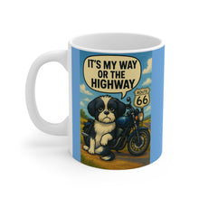 It’s My Way or the Highway Mug | Bossy Shih Tzu Coffee Cup, Funny Dog Owner Gift, Pet Attitude Morning Drinkware