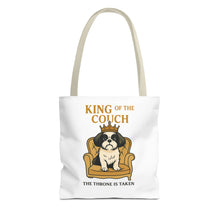 King of the Couch – Funny Shih Tzu Tote Bag | Small Dog Dad Gift | Throne Taken Dog Humor