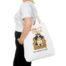 King of the Couch – Funny Shih Tzu Tote Bag | Small Dog Dad Gift | Throne Taken Dog Humor