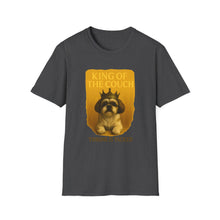 King of the Couch T-Shirt | Lazy Dog Humor Tee, Shih Tzu Royalty Shirt, Funny Pet Dad Gift