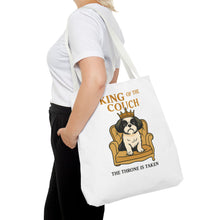King of the Couch – Funny Shih Tzu Tote Bag | Small Dog Dad Gift | Throne Taken Dog Humor