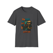 Tiny Dog, Big Attitude T-Shirt | Funny Biker Dog Tee, Shih Tzu Gift, Motorcycle Graphic Shirt for Pet Lovers
