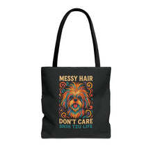 I Speak Fluent Shih Tzu – Neon Funny Dog Tote Bag | Gift for Shih Tzu Moms & Small Dog Lovers