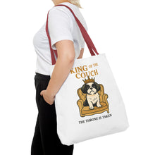 King of the Couch – Funny Shih Tzu Tote Bag | Small Dog Dad Gift | Throne Taken Dog Humor
