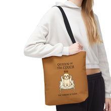 Queen of the Couch – Light Brown Shih Tzu Tote Bag | Dog Mom Gift | The Throne Is Taken