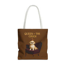 Queen of the Couch – Regal Shih Tzu Tote Bag | Funny Dog Mom Gift | Small Dog Royalty Accessory