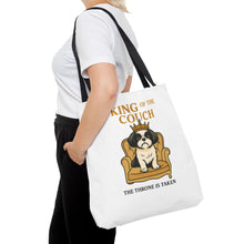 King of the Couch – Funny Shih Tzu Tote Bag | Small Dog Dad Gift | Throne Taken Dog Humor