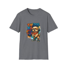 Tiny Dog, Big Attitude T-Shirt | Sassy Shih Tzu Humor Tee, Funny Pet Personality Shirt, Dog Owner Gift