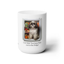 Cool Shih Tzus Keep Their Cool in the Fridge Mug | Funny Dog Lover Coffee Cup, Quirky Shih Tzu Gift for Pet Parents