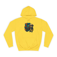 Tiny Dog College Hoodie, Unisex Sweatshirt, Cozy College Gear, Funny Animal Apparel, Cute Pet Lover Gift, Casual Wear
