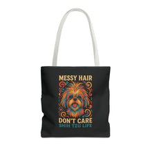 I Speak Fluent Shih Tzu – Neon Funny Dog Tote Bag | Gift for Shih Tzu Moms & Small Dog Lovers
