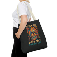 I Speak Fluent Shih Tzu – Neon Funny Dog Tote Bag | Gift for Shih Tzu Moms & Small Dog Lovers